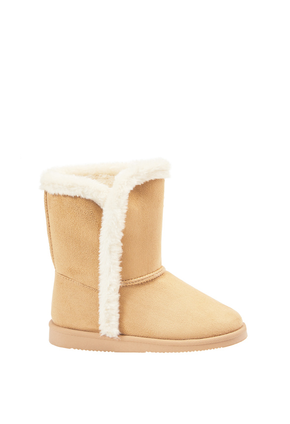 tulip hem fuzzy boots