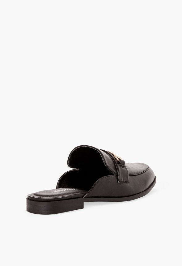 Smooth Transition Mule Loafer Shoes in Black - Get great deals at JustFab