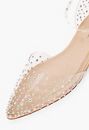Crysten Clear Embellished Flat