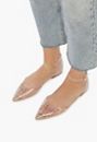Crysten Clear Embellished Flat