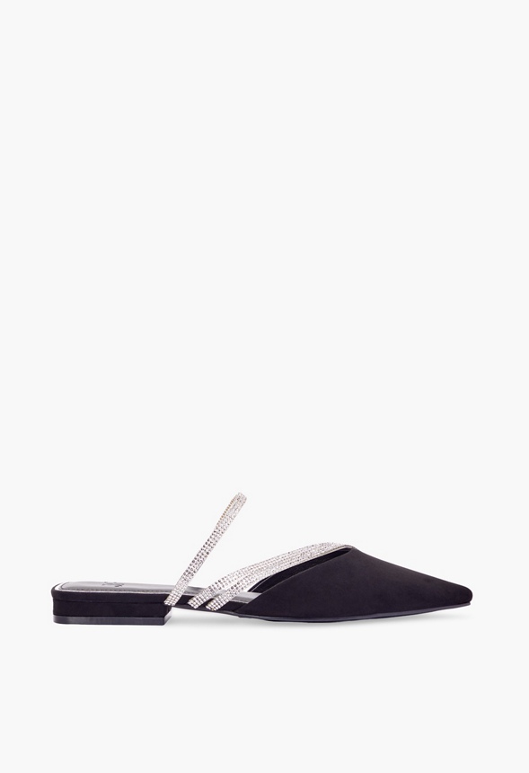 Emjay Pave Pointed Mule Flat