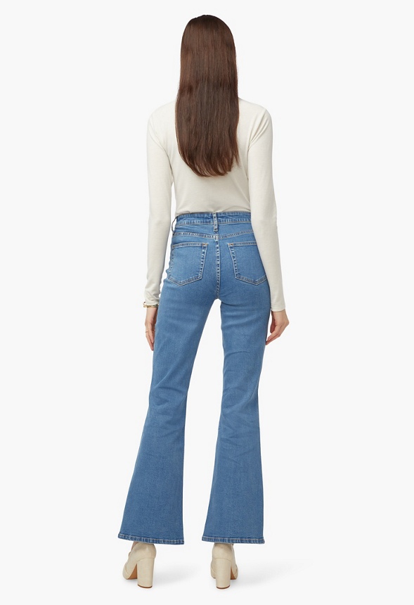 High Rise Slim Cut Baby Flare Jeans