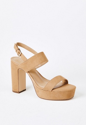 Zapatos Sandalias de tac n con plataforma Amara en LIGHT CAMEL