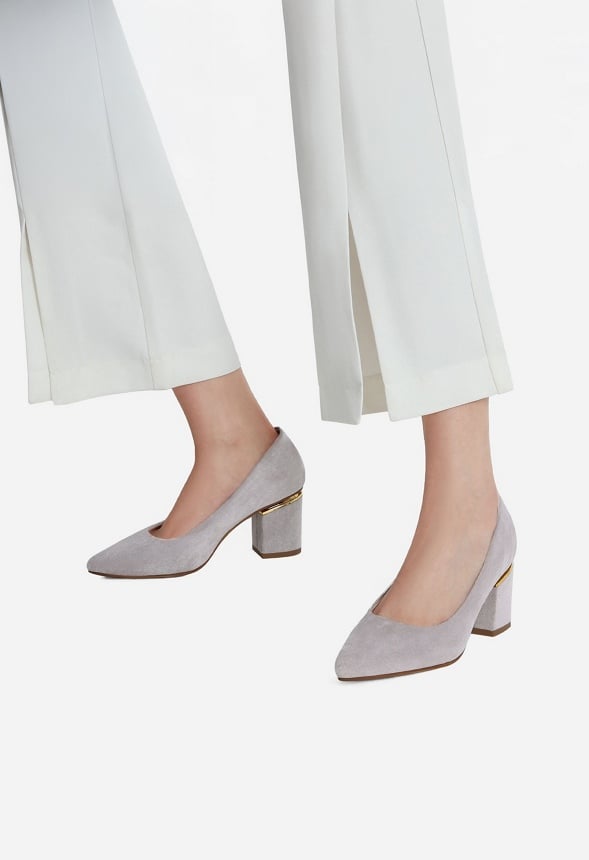 Chunky Heeled Pumps