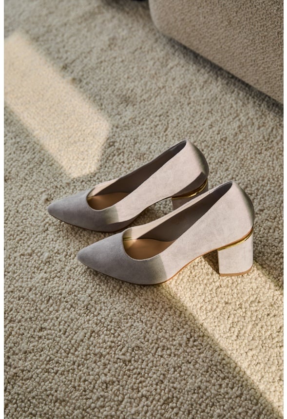 Chunky Heeled Pumps