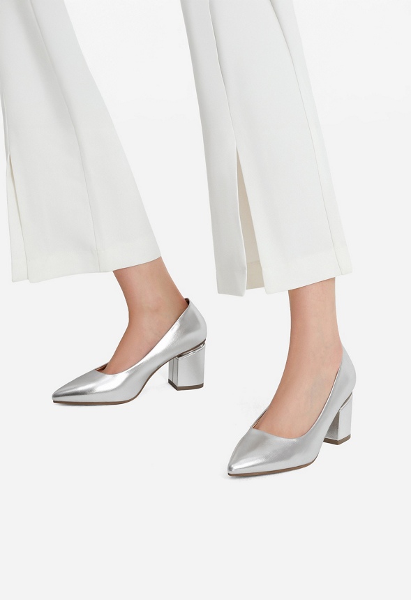 Chunky Heeled Pumps