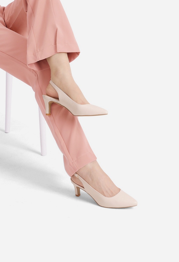 Open Back Slingback Pumps