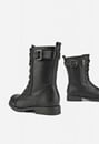 Lace Up Flat Combat Boot
