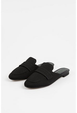 Rounded Toe Flat Mules