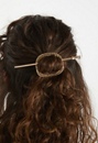 Bella Geometric Cut Out Pattern Hair Ring With Pin