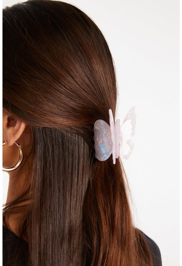 2-Pack Dala Butterfly And Shell Pearlized Hair Claws