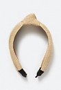 Heidi Woven Raffia Alice Band With Knot