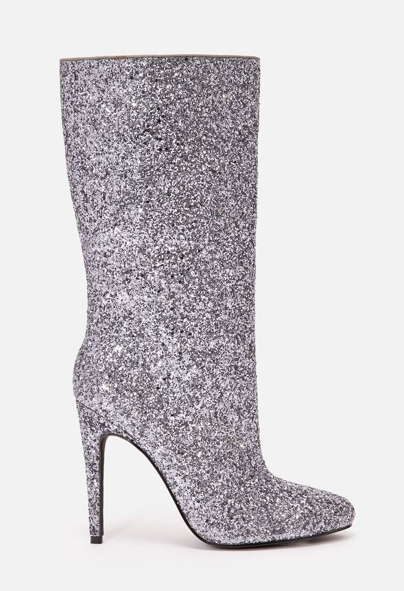 justfab silver boots