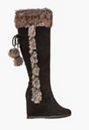 Cynthia Faux Fur Wedge Boot