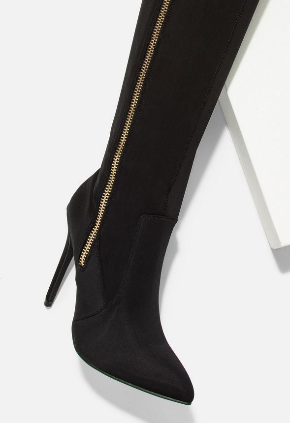 Lipsy zip detail stiletto knee high boots best sale