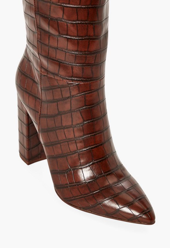 wren block heeled boot
