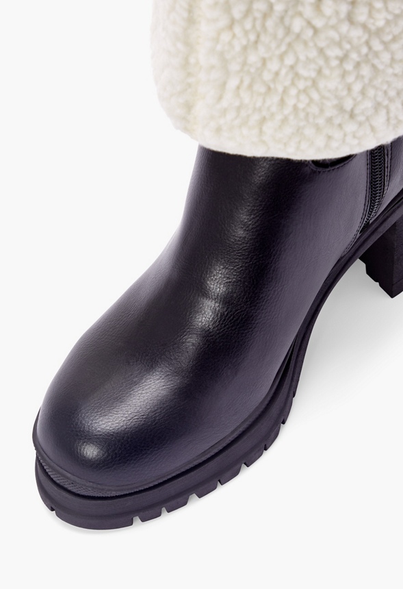 Leighton Fold-Over Sherpa Stiefel