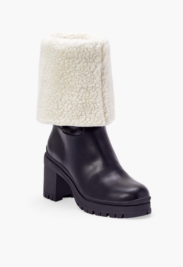 Leighton Fold-Over Sherpa Stiefel
