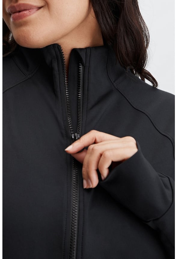 Trinity Performance Jacket Plus Size in Black - Get great deals at JustFab