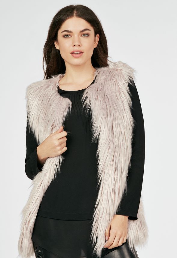 Faux fur long clearance vests