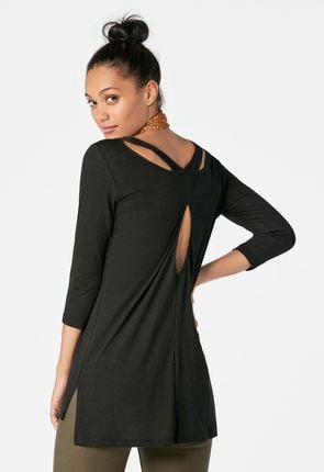 Back Detail Knit Top