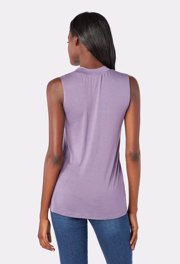 V-Neck Choker Top