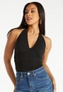 Ruched Halter Knit Top