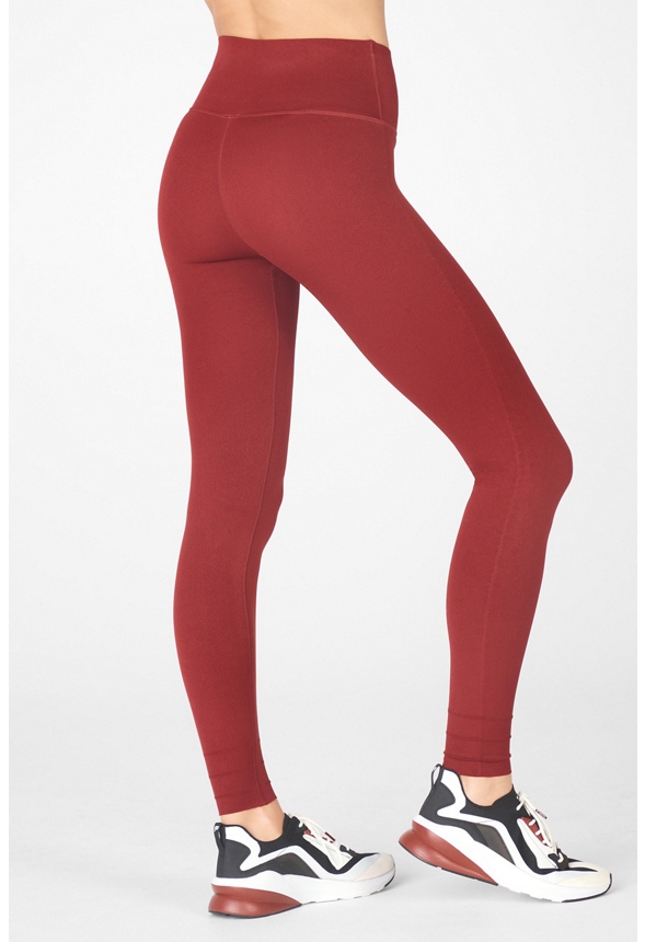 High-Waisted Sculptknit Essential Leggings Clothing in UMBRIA RED