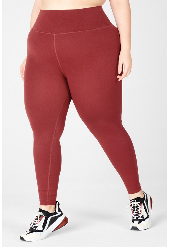 High-Waisted Sculptknit Essential Leggings Clothing in UMBRIA RED - Get  great deals at JustFab