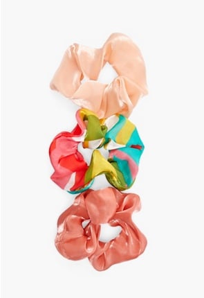 Ruffle Scrunchie 3 Pack Set