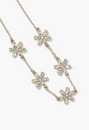 Milena Statement Glass Stone Set Flower Layered Necklace