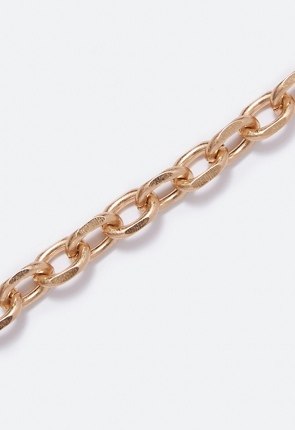 Melina Etched Link Necklace