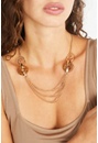 Paloma Kette und Bast-Halskette