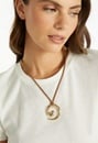 Lois Spiral Drop On Faux Suede Cord Necklace