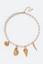 Blake Organic Pearls Necklace With Shells Charms