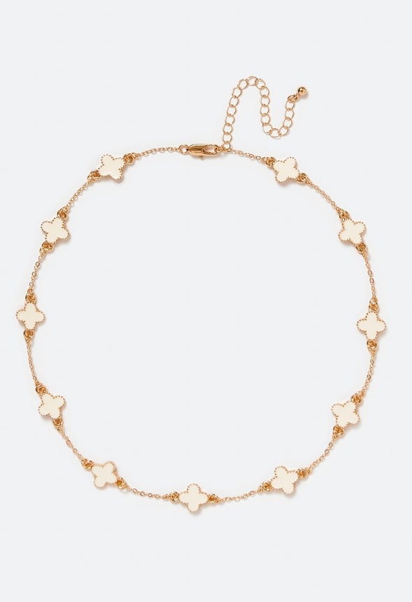 Dee Enamel Clover Allway Necklace
