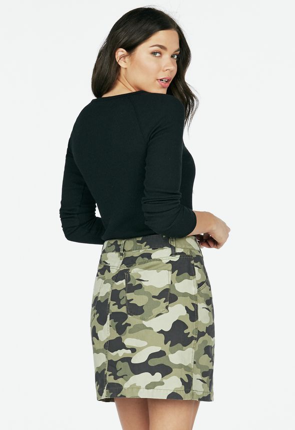 A-Line Camo Skirt