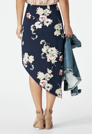 Asymmetrical Ruffle Skirt