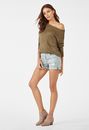 Light Weight Off Shoulder Pullover