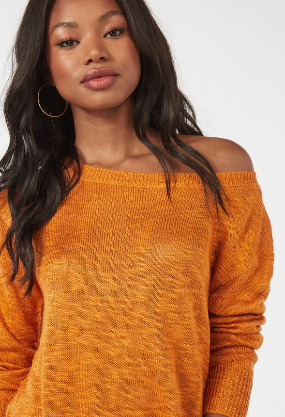 Rust off discount the shoulder sweater