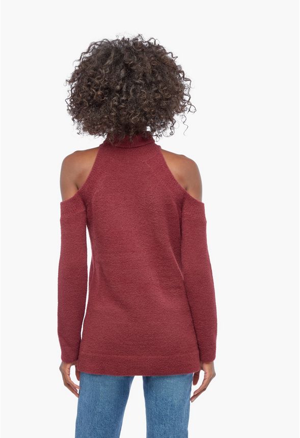 Plus size cold shoulder sweater hotsell