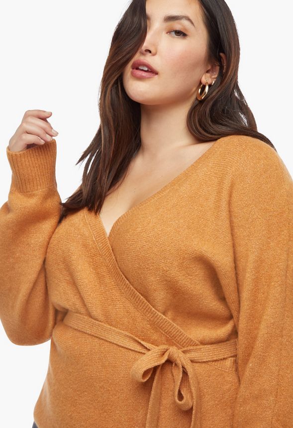 Kimono wrap hot sale sweater