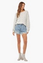 Twist Back Pointelle Sweater