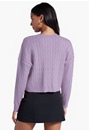 Crewneck Lounge Cable Sweater