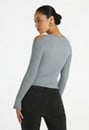 Cutout Cold Shoulder Long Sleeve Top