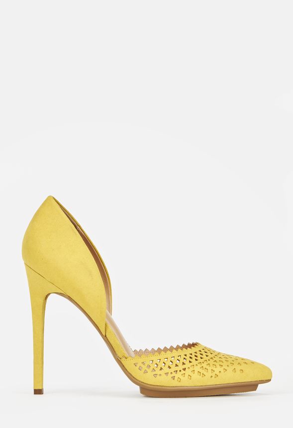 Justfab store yellow heels