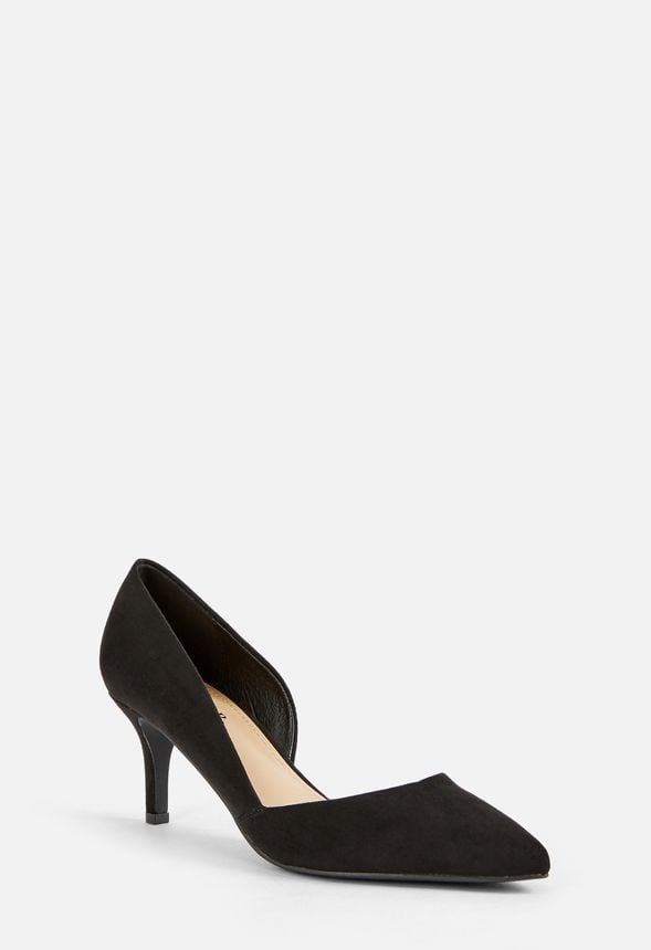 Lucinda Low Heel Court Shoes Black - Get deals at JustFab