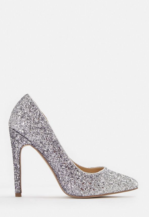 Veronica Stiletto Courts Shoes in Silver Ombre - Get great deals at JustFab