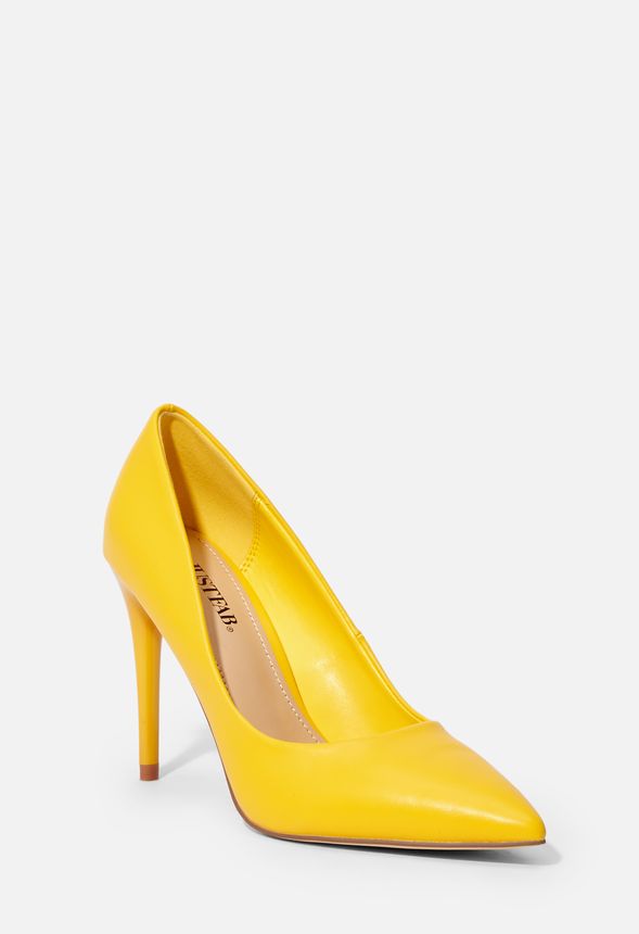 Justfab yellow sale heels