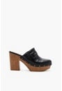 Annie Buckle Heeled Clog